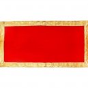 Aasan | Pooja Mat Aasan | Red Velvet Aasan Decorative Cloth for Multipurpose Pooja Decorations  13" x 27"