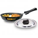 Futura Hard Anodised Frying Pan With Stainless Steel Lid 20cm| AF20S