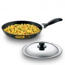 Futura Nonstick Frying Pan Induction Compatible With Stainless Steel Lid 24cm (INF24S)