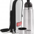 Milton Thermosteel Flip Lid Flask, 350 milliliters, Silver