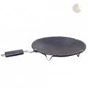 Mitti Cool Clay Nonstick Tawa with Handle 10inch