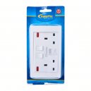 Powerpac 2 Gang Wall Socket W-Neon