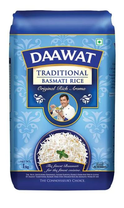 Daawat Traditional Basmati Rice 1Kg