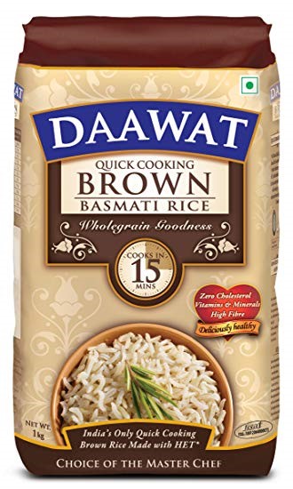 Daawat Quick Cooking Brown Basmati Rice 1Kg