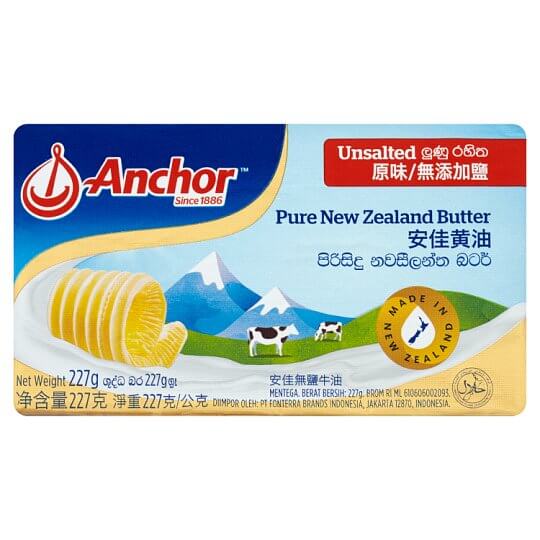 Anchor Butter Unsalted 227G