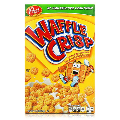 Post Waffle Crisp Cereal 326G