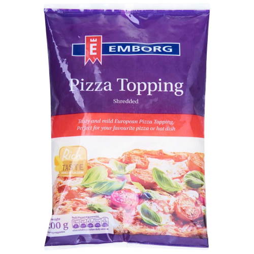Emborg Pizza Topping Shredded 200G