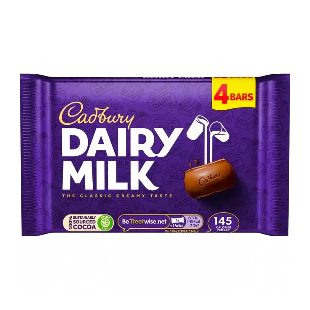 Cadbury Dairy Milk Chocolate 108.08g (4Bars)
