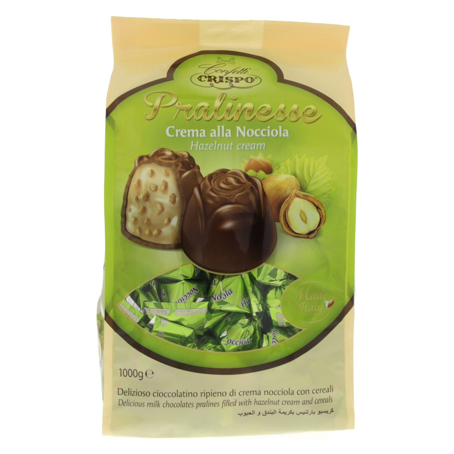 Crispo Praline Hazelnut Cream Green 1Kg