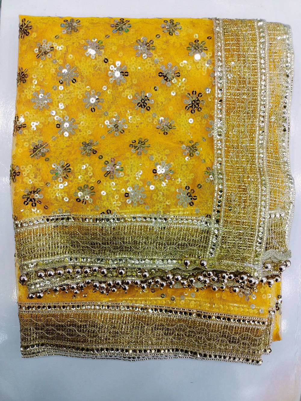 Net Bindia Chunari | Pooja Ki Chunari 40" x 80"