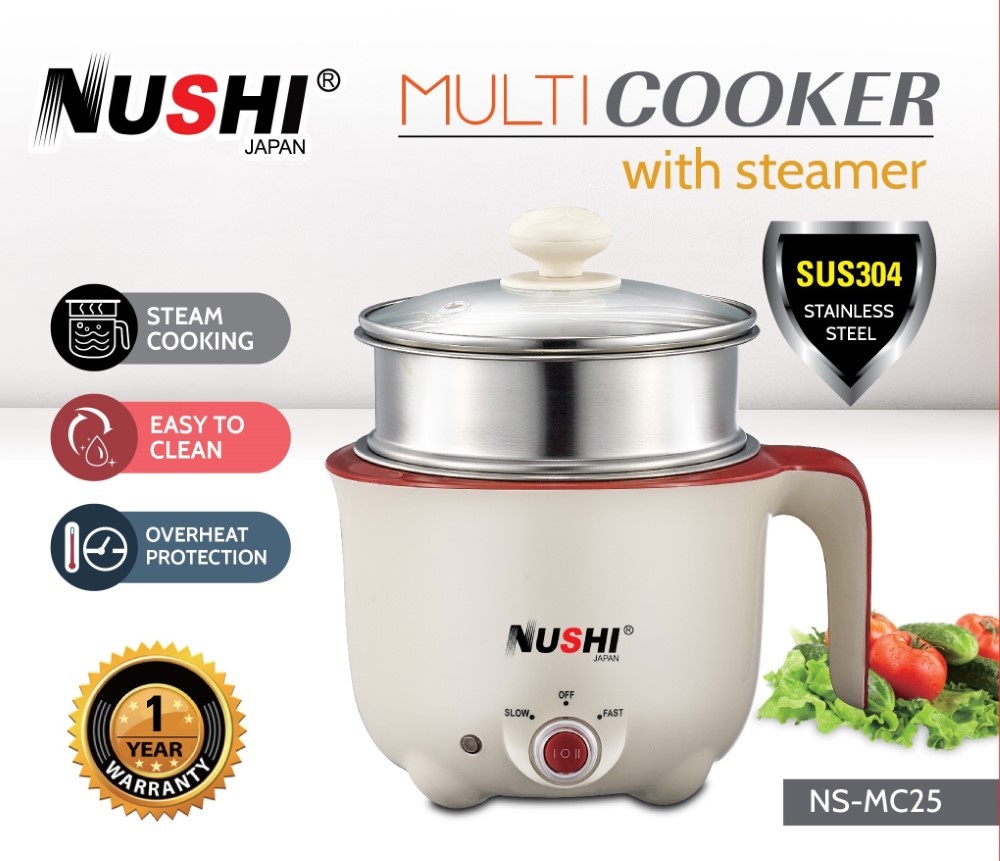 Nushi Rice Cooker 1.2Ltr