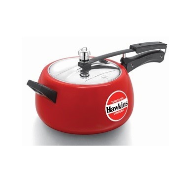 Hawkins Contura Tomato Red Pressure Cooker 5L | Works on Gas| CTR50