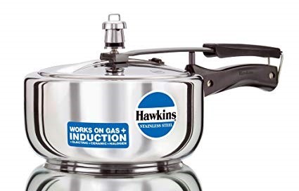 Hawkins Induction Pressure Cooker Stainless Steel 3 Ltr
