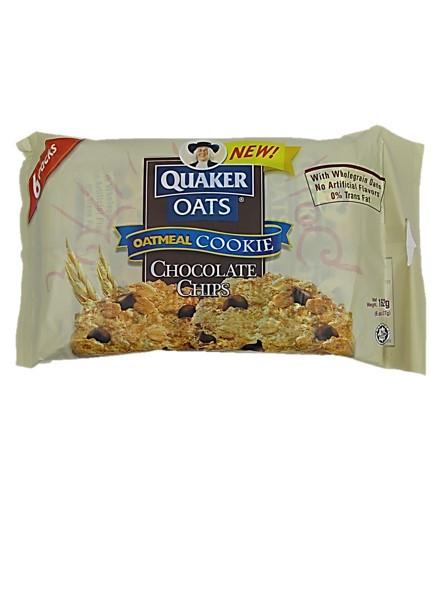 Quaker Oatmeal Cookie Chocolate 180G