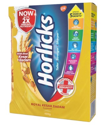 Horlicks Kesar Badam 400G Refill Ind