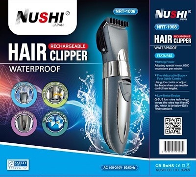 Nushi Hair Clipper Waterproof Nrt-1008