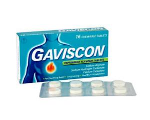 Gaviscon Peppermint Tablets 16 Tab