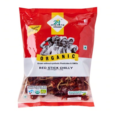 24 Mantra Organic Red Stick Chili 100gm