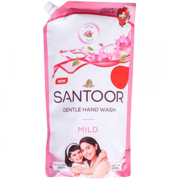 Santoor Gentle Hand Wash Mild  675ml refill