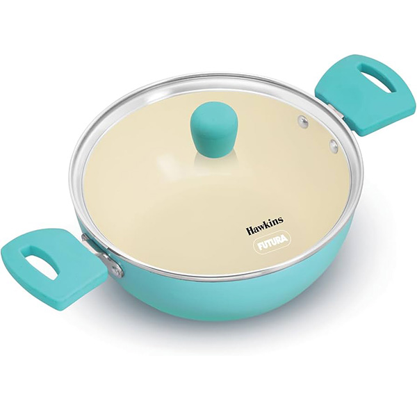 Hawkins Aqua Cook n Serve Casserole with Glass Lid 2L | Induction Compatible | IUC20G