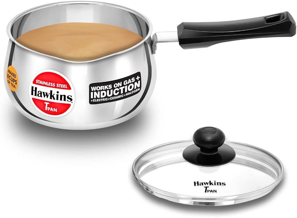 Hawkins Stainless Steel T-Pan With Glass Lid 2Ltr (SST20G)