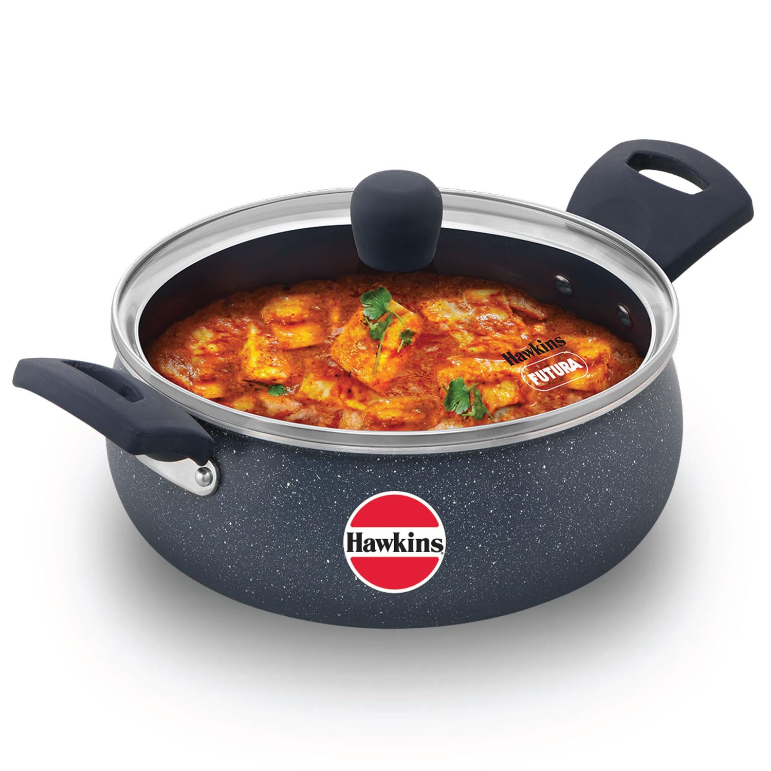 Hawkins Ceramic Nonstick Handi with Glass Lid 3L | Induction Compatible | ICH30G