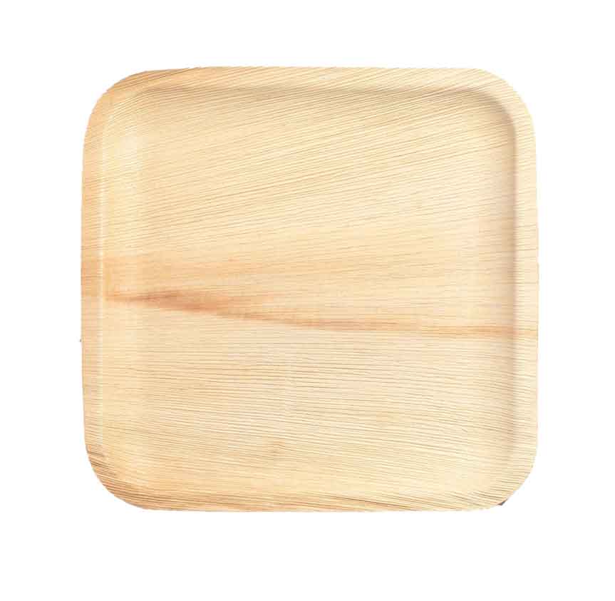 Palm Plate Square  9" (10pcs)