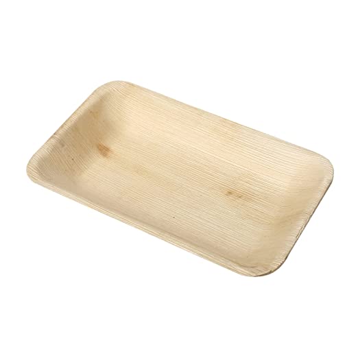 Palm Plate Rectangle 9"x 6" (10pcs)