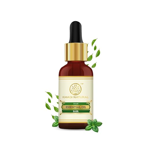 Khadi Natural Basil Essential Oil 15ml