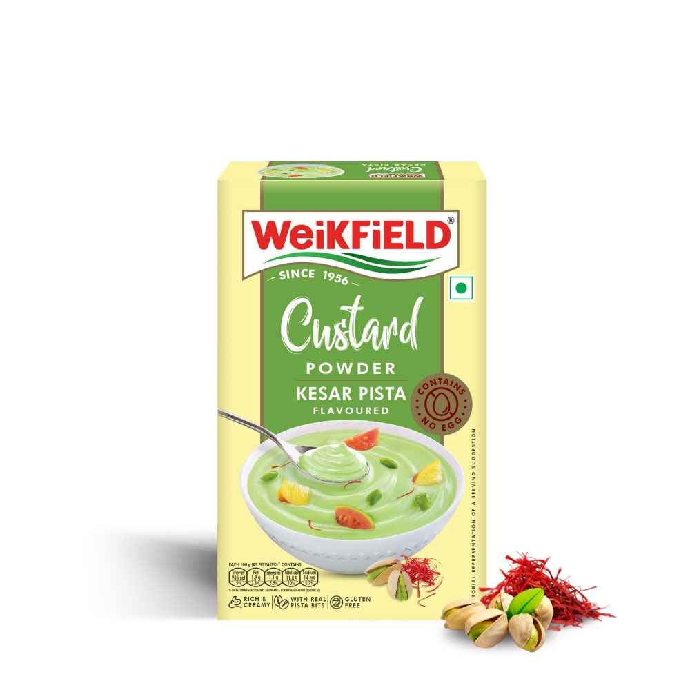 WEIKFIELD CUSTARD POWDER  KESAR PISTA 75 GM