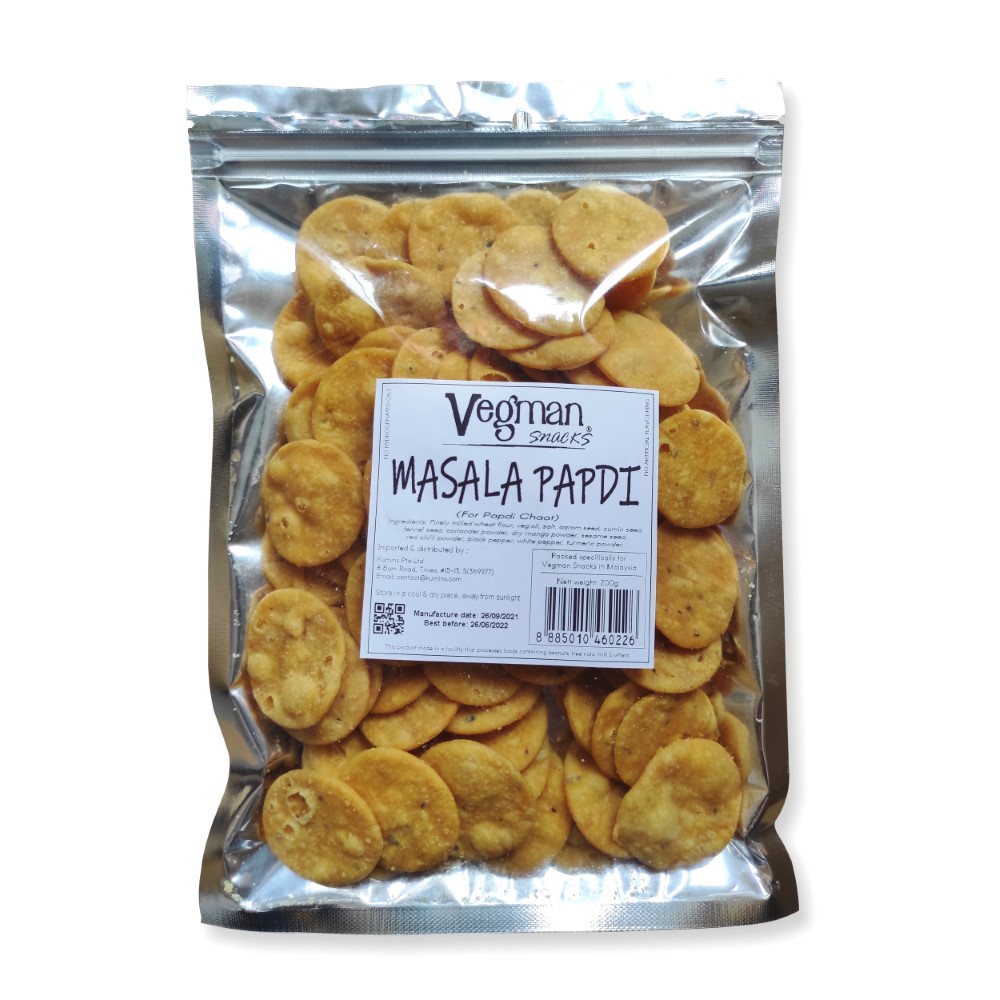 Vegman Snacks Masala Papdi 200gm