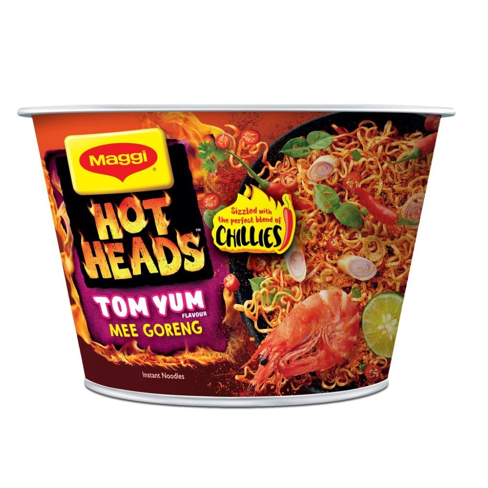 Maggi Hot Heads Tom Yum Mee Goreng 92gm