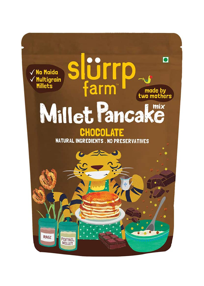 Slurrp Farm Millet Pancake Mix: Chocolate + Supergrains 150 g