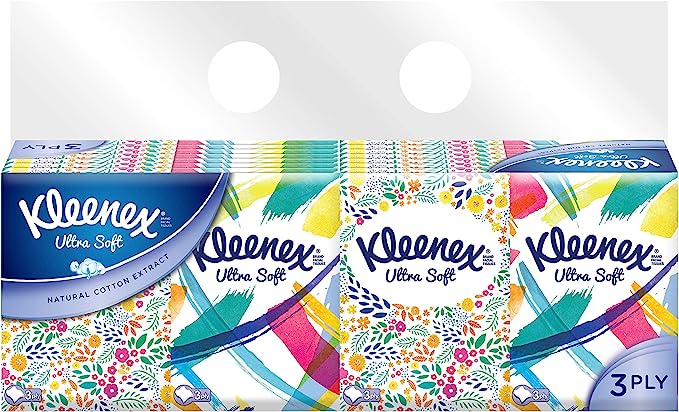 Kleenex Ultra Soft Pocket Tissue 32 Count (Pack of 8)