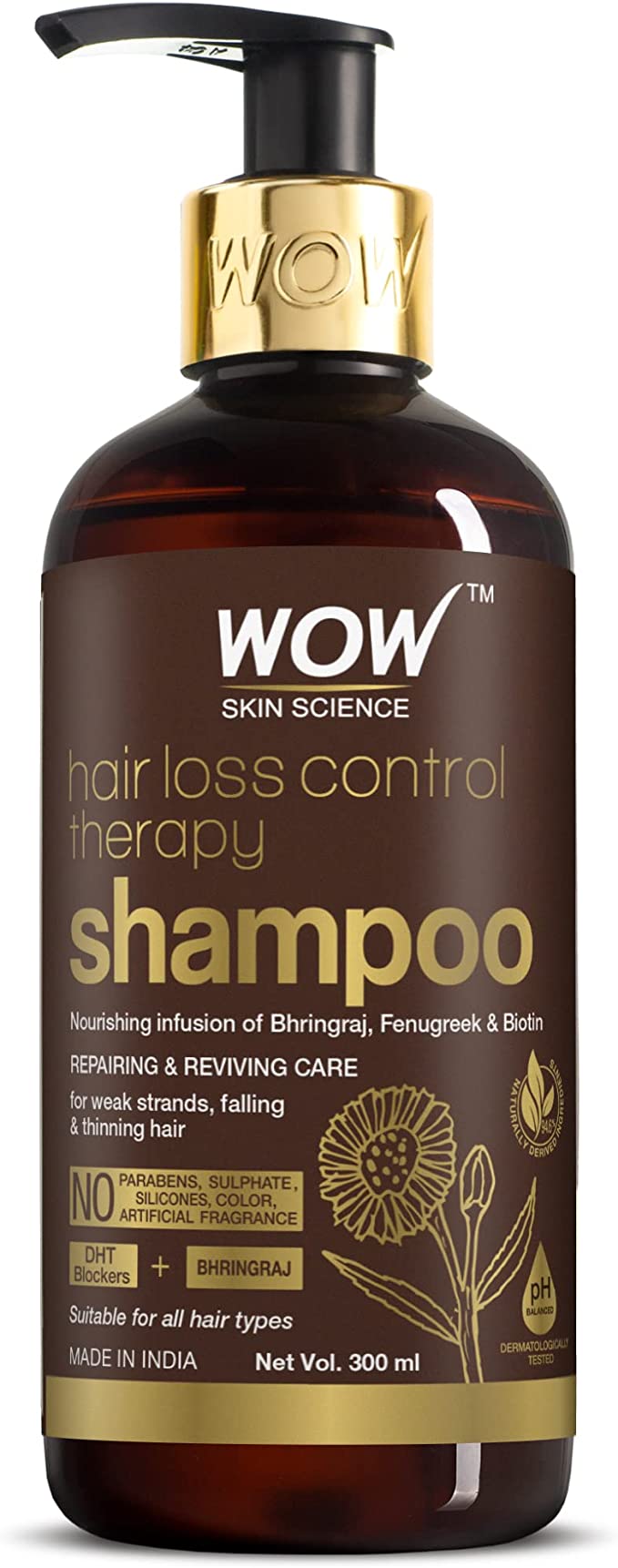 WOW Skin Science Hair Loss Control Therapy Shampoo  200ml