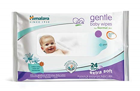 Himalaya Gentle Baby Wipes 24's