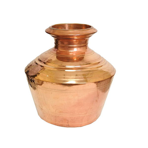 Copper Theertha Kudam | Copper Pot | Copper Vessels | Copper Pooja Kudam | Serving Drinking Water Size -2