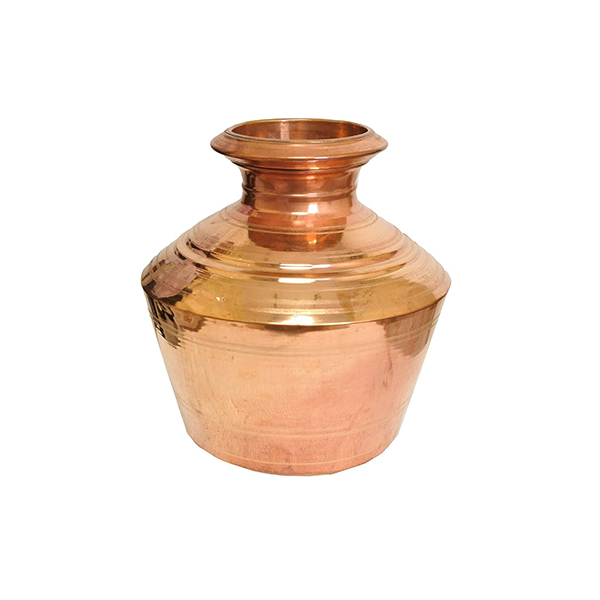 Copper Theertha Kudam | Copper Pot | Copper Vessels | Copper Pooja Kudam | Serving Drinking Water Size-1