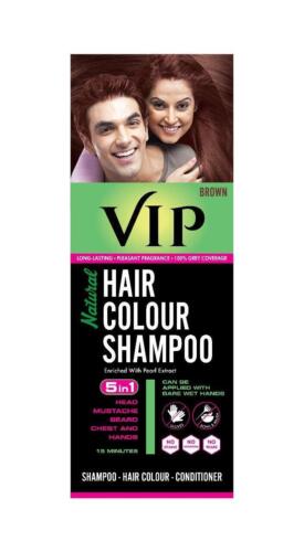 VIP Hair Colour Shampoo 5in1 Brown 180ml