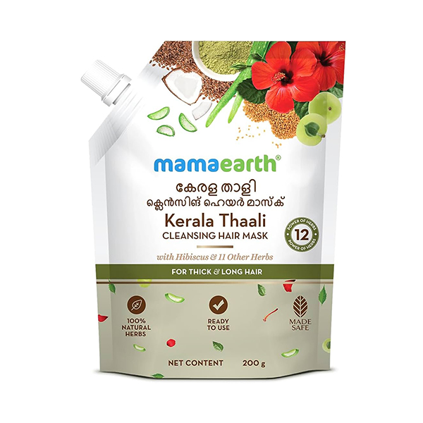 Mamaearth Kerala Thaali Cleansing Hair Mask with Hibiscus & 11 other Herbs 200g