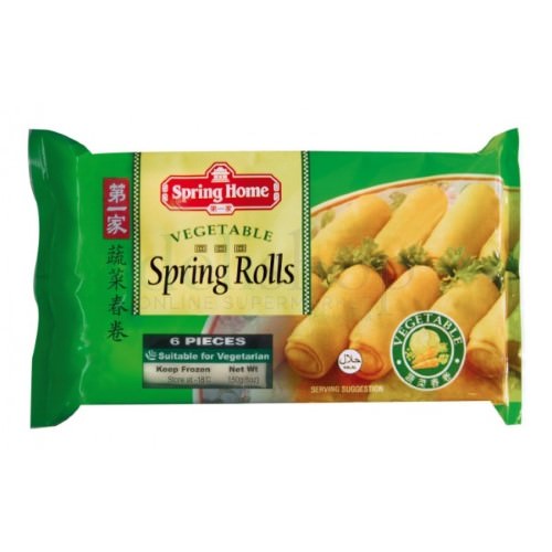 Sh Veg Spring Rolls 6'S 150G