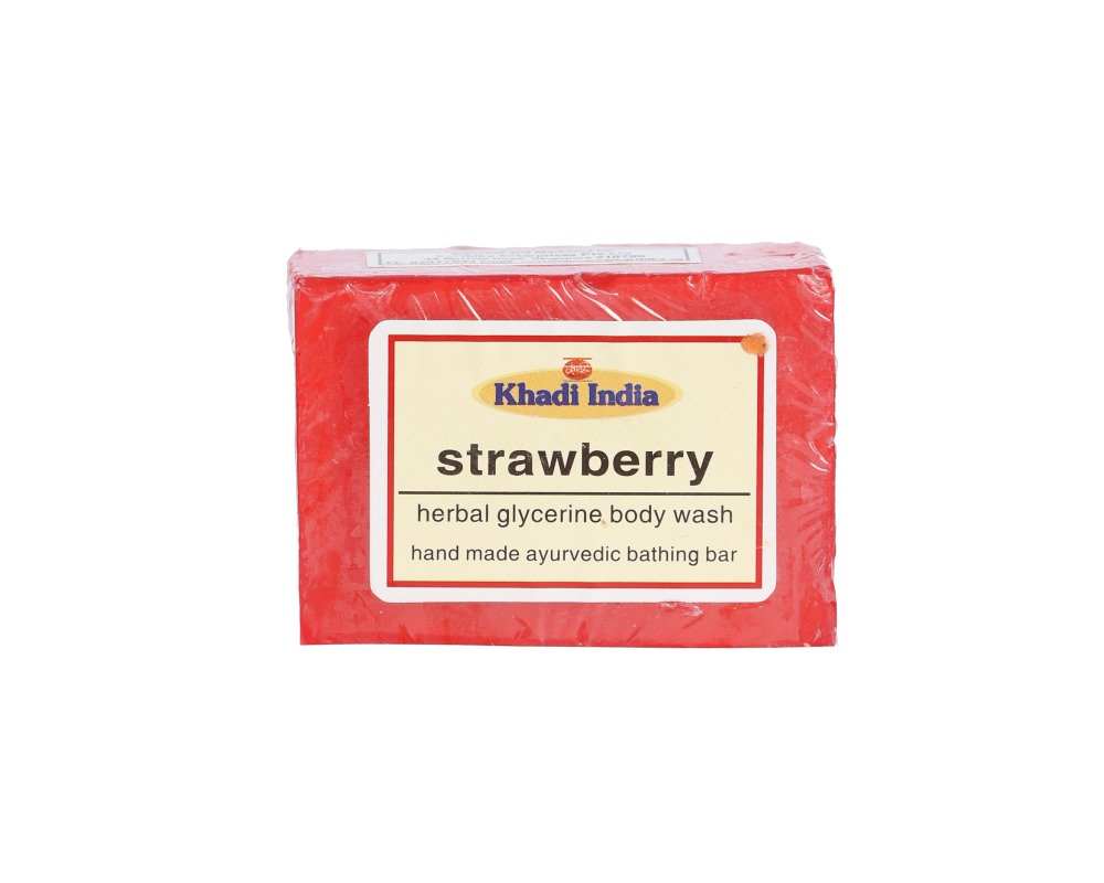 Khadi India Strawberry Soap 125Gm