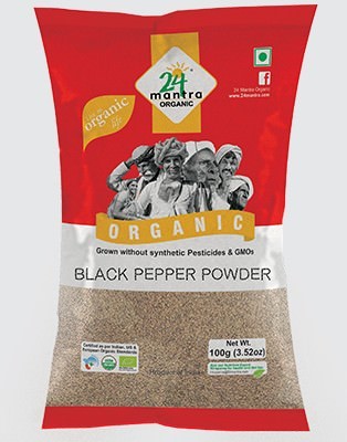 24 Mantra Organic Black Pepper Powder 100gm