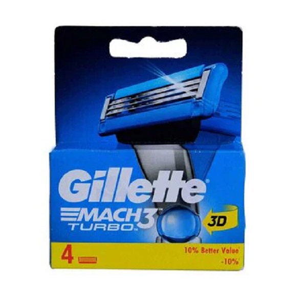 Gillette Mach3 Turbo - 4 Cartridge