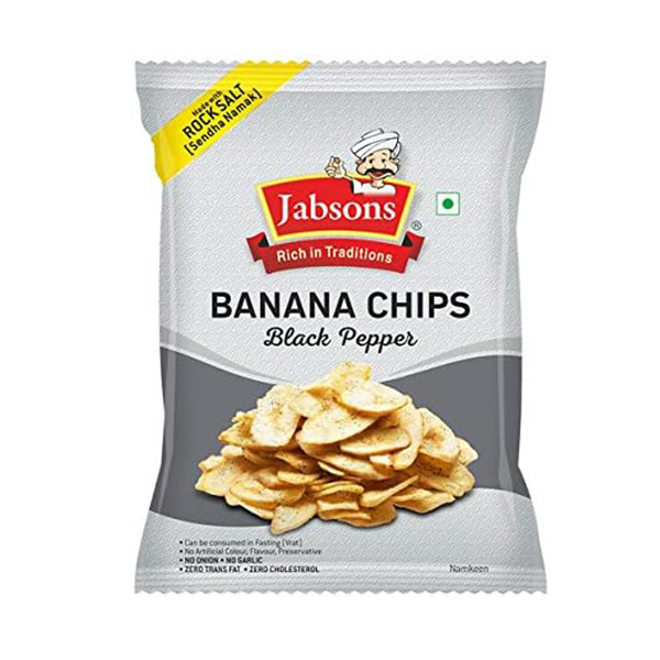 Jabsons Banana Chips Black Pepper 150gm