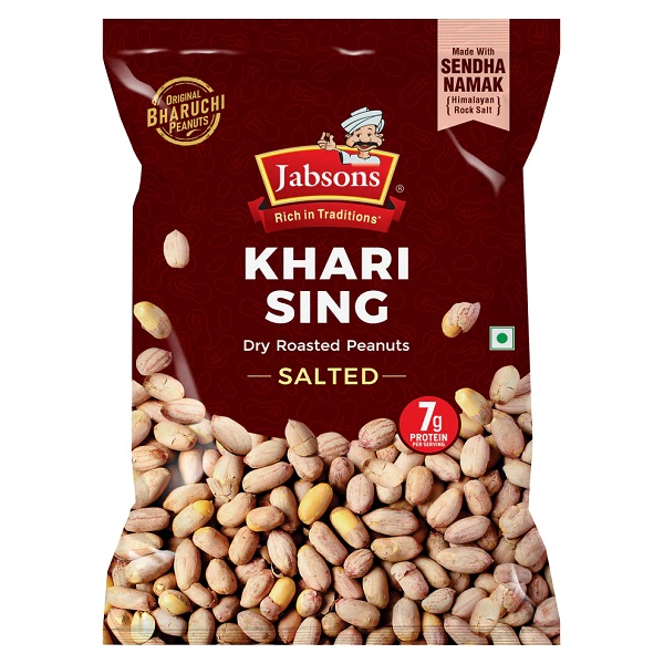 Jabsons Khari Sing (With Skin) Roasted Peanuts 200gm