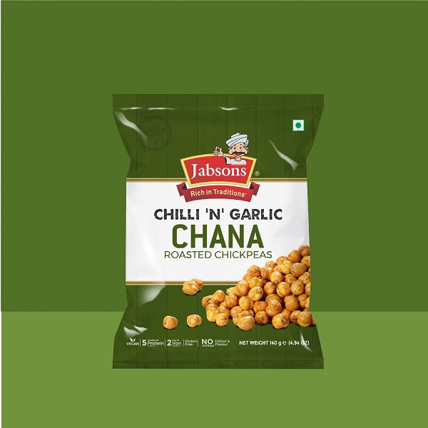 Jabsons Chana Chilli 'N' Garlic Roasted Chickpeas 140gm