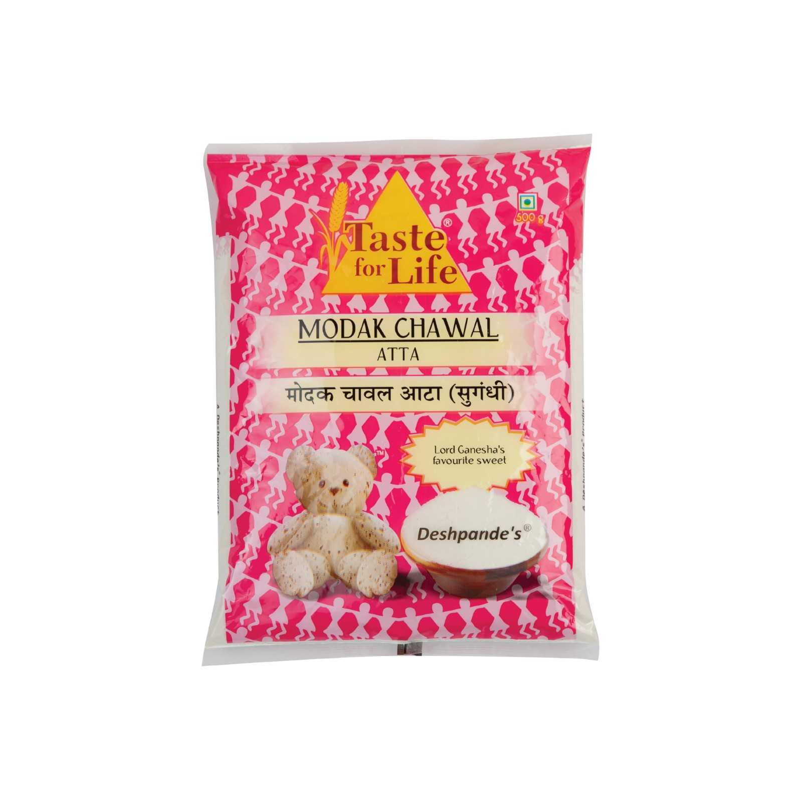 TASTE FOR LIFE  MODAK CHAWAL  ATTA 500 GM