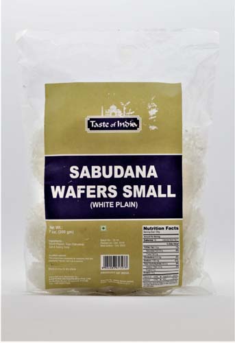 Taste Of India Sabudana Wafers Small 200Gm